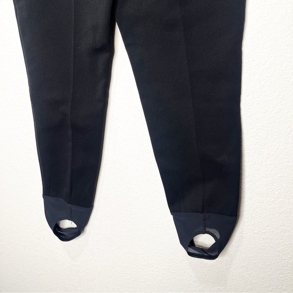 Edelweiss Skiwear Ski Stirrup Vintage 80s Wool Blend Pants Black Winter Snow - Picture 5 of 10